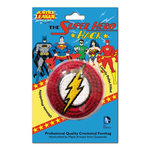 The Flash Logo Embroidered Crocheted Footbag